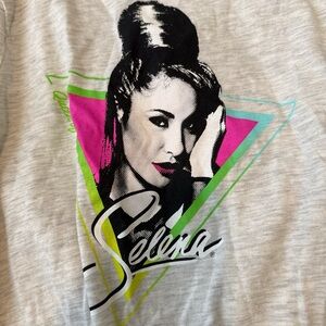Selena Gray Long Sleeve Kids Tee
